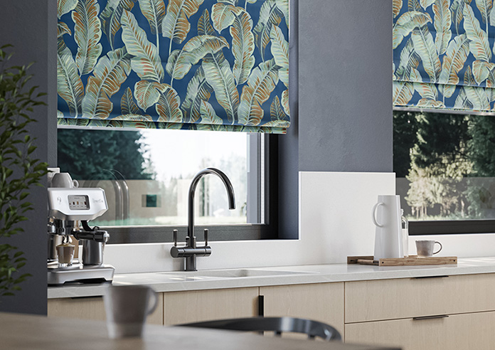 Nicobar, Blue Lagoon - Motorised Roman Blind - Image 5